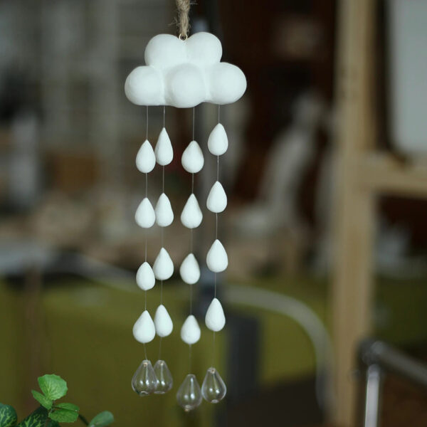 Handmade Clay Raindrop Wind Chime