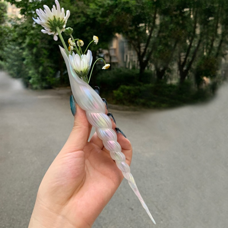 Handmade Flower Arrangement Conch Hairpin