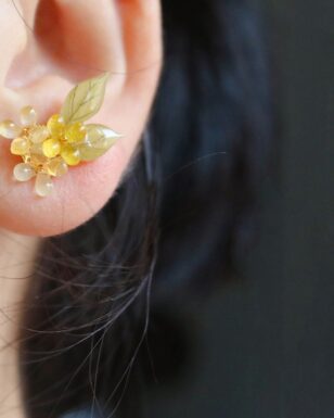 Handmade Osmanthus Earrings