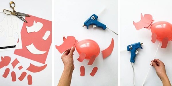 Parent-Child Crafts | Dinosaur Balloons