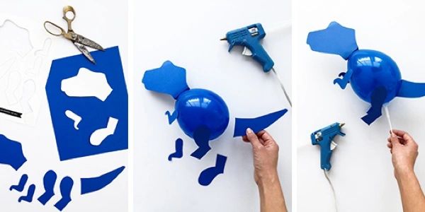 Parent-Child Crafts | Dinosaur Balloons