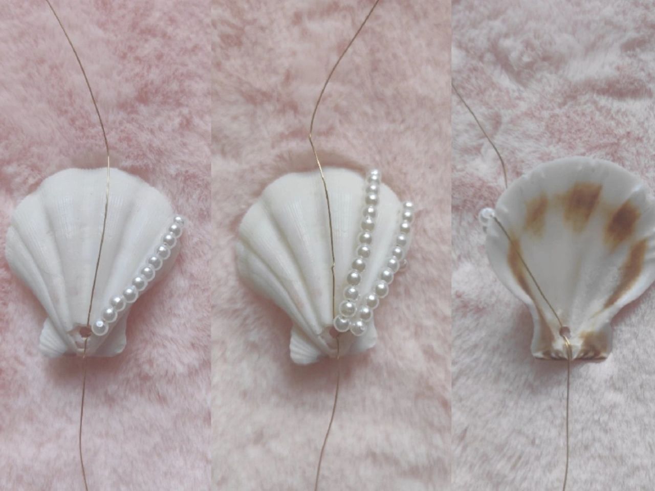 Pearl shell necklace (with tutorial)