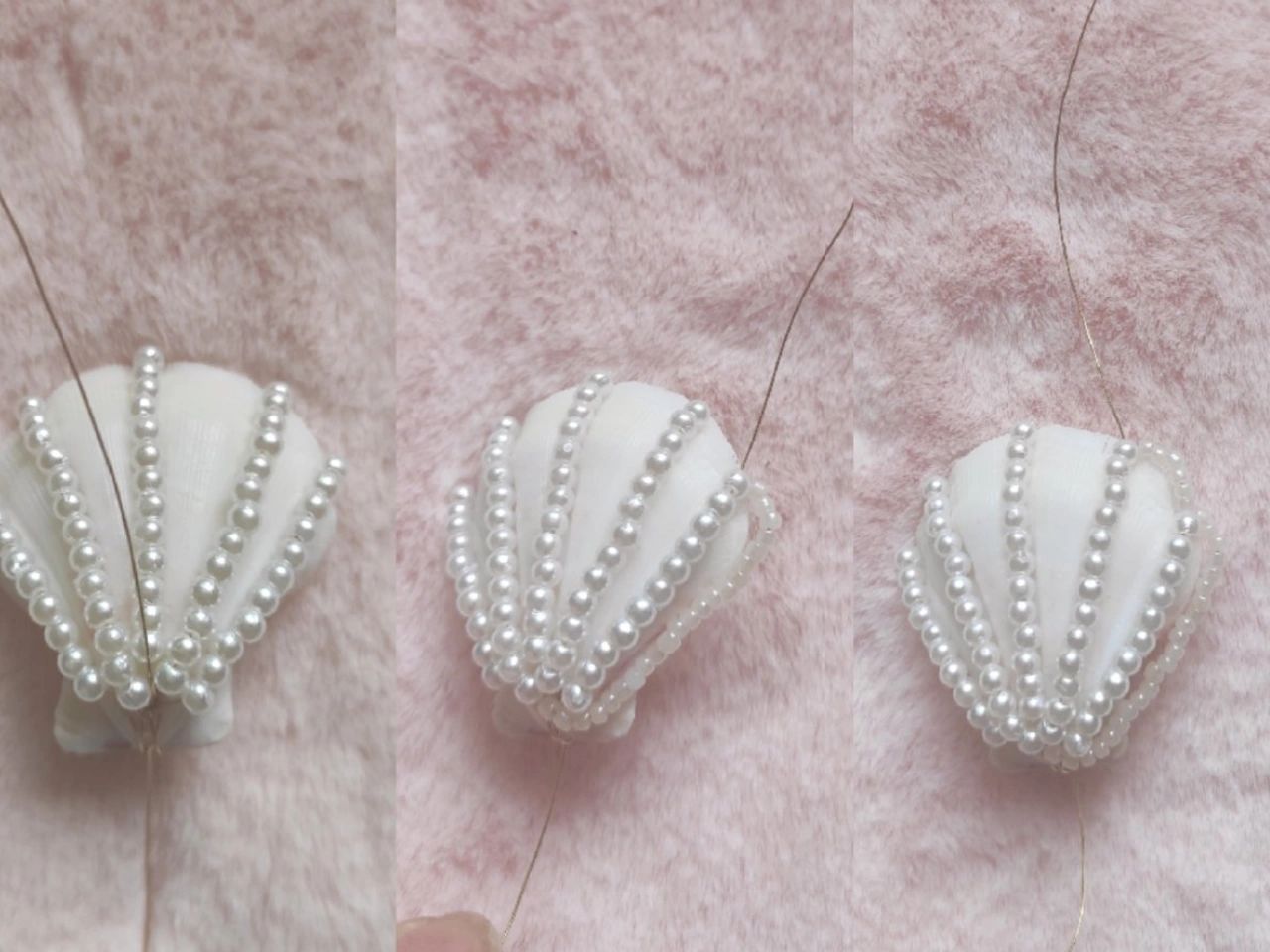 Pearl shell necklace (with tutorial)