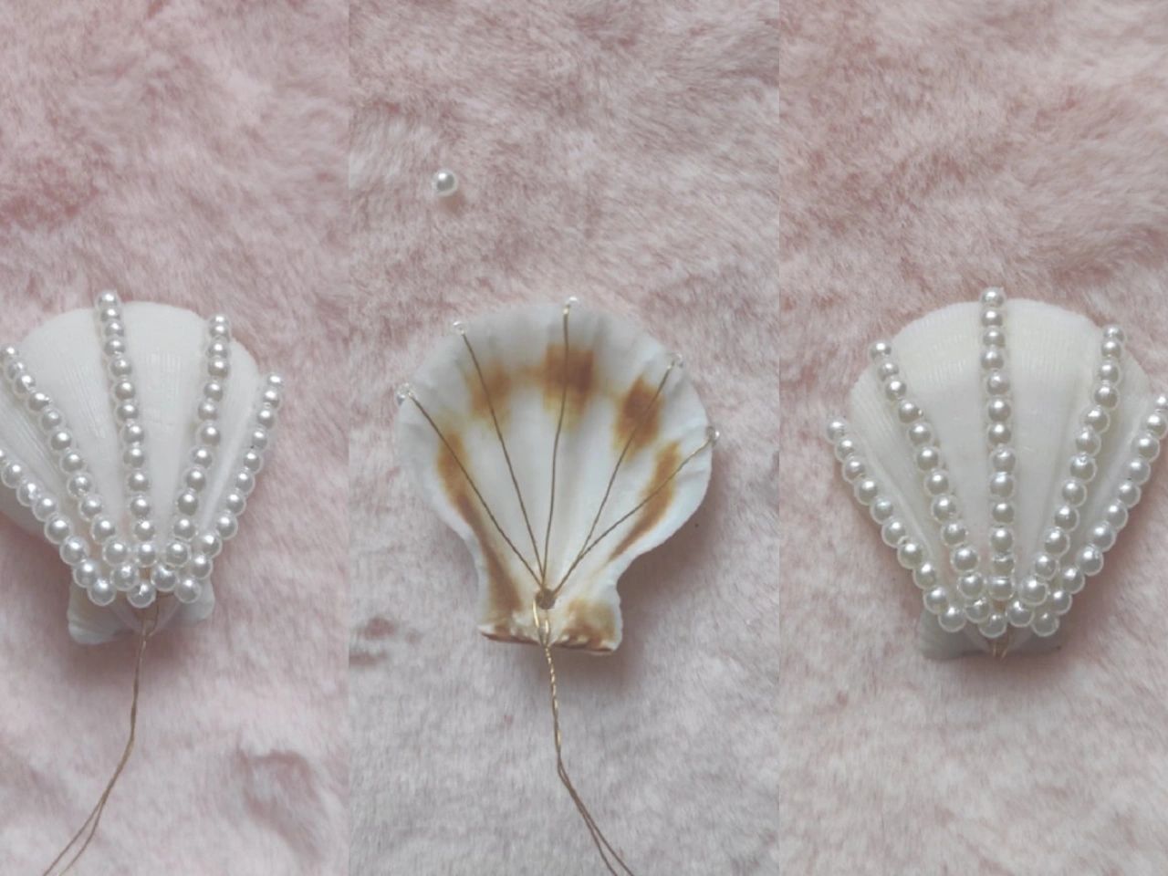 Pearl shell necklace (with tutorial)