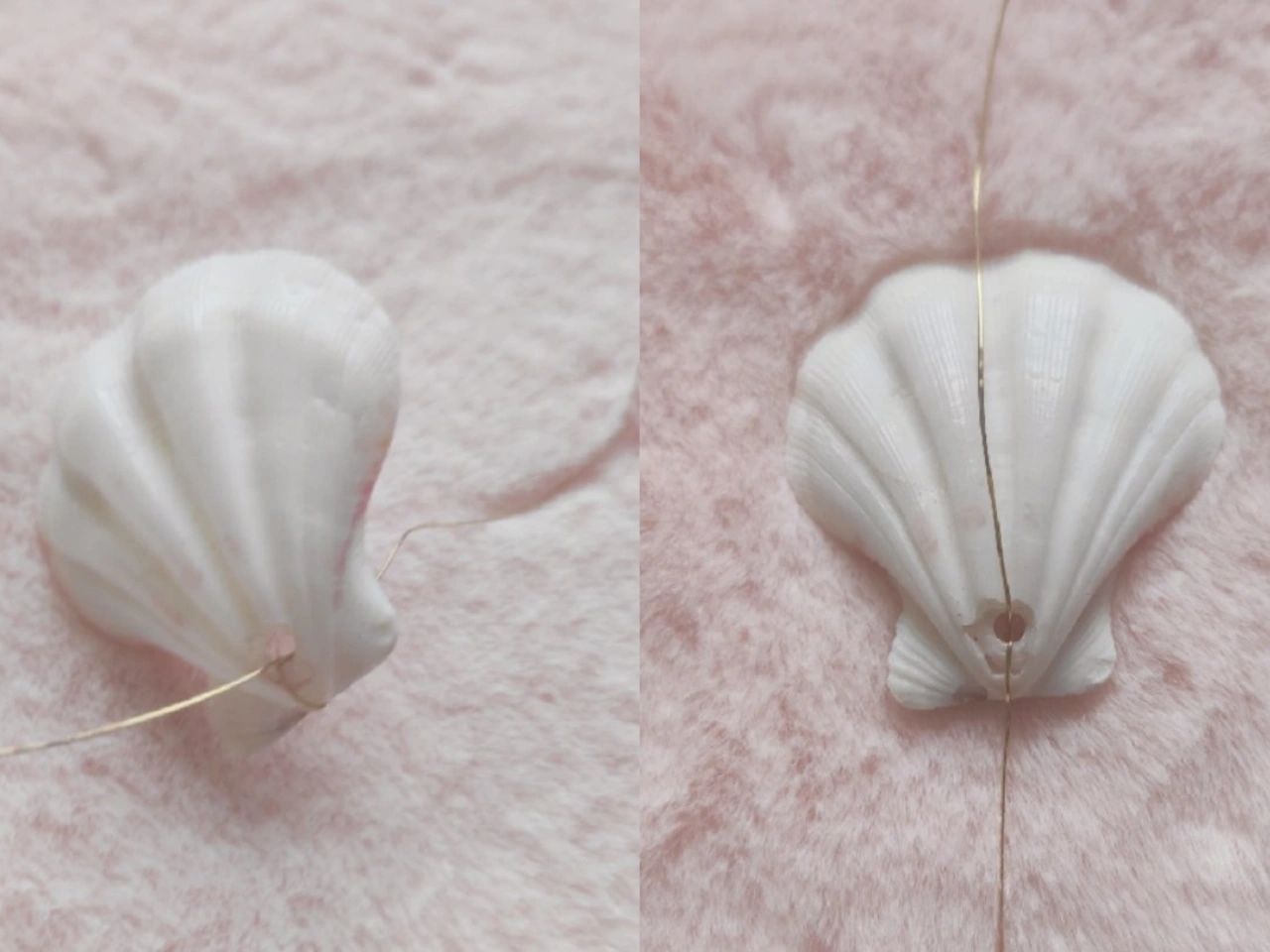 Pearl shell necklace (with tutorial)