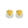S925 Sterling Silver Hetian Jade Earrings Ring Necklace Set