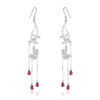 S925 Sterling Silver Long Tassel Zircon Earrings