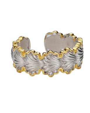 S925 Sterling Silver Shell Open Ring