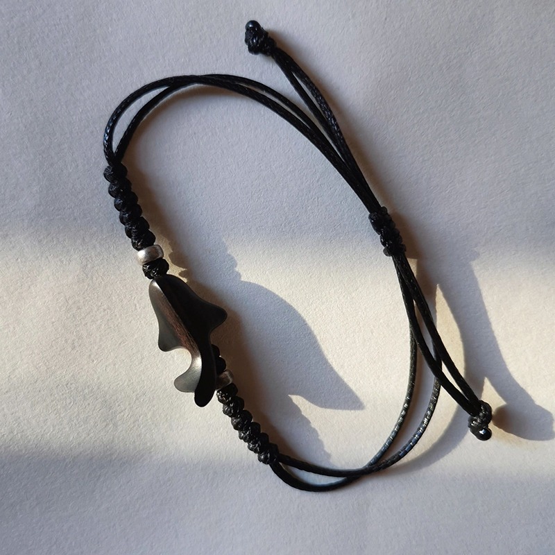 Hand-Carved Sandalwood Koi Bracelet