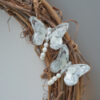 Handmade Original Design Hydrangea Pearl Three-Dimensional Butterfly Earrings