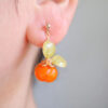 Handmade Persimmon Earrings