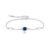 S925 Silver Light Luxury Heart Shape Crystal Bracelet