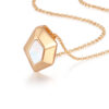 S925 Silver Necklace Geometric Irregular Shell Necklace
