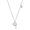 S925 Sterling Silver Natural Shell Freshwater Pearl Starfish Clavicle Chain