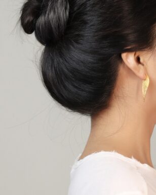 S925 Sterling Silver Niche Design Handsome Leaf Earring