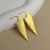 S925 Sterling Silver Niche Design Handsome Leaf Earring