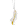 S925 Sterling Silver Original Design Feather Necklace