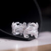 S925 Sterling Silver Original Design Feather Open Ring