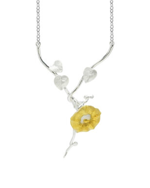 S925 Sterling Silver Original Design Morning Glory Necklace