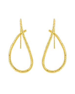 S925 Sterling Silver Simple Temperament Irregular Line Earrings