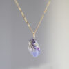 Handmade Original Design Purple Gemstone Necklace