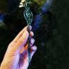 Handmade Original Design Green Snake Hairpin