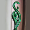 Handmade Original Design Green Snake Hairpin