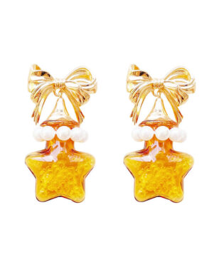 Original Christmas Bow Stars Stud Earrings