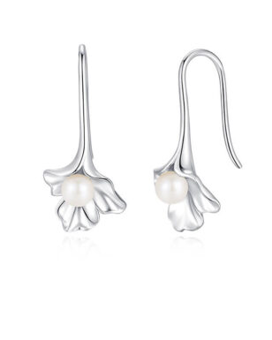 S925 Silver Fashion Original Lace Pearl Earrings