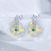 S925 Sterling Silver Creative Rotating Decompression Earrings