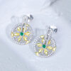 S925 Sterling Silver Creative Rotating Decompression Earrings