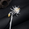 S925 Silver Original Design Retro Epiphyllum Hairpin