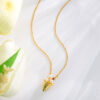 S925 Sterling Silver Ice Cream Natural Pearl Zircon Necklace