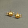 S926 Sterling Silver Simple Teapot Stud Earrings