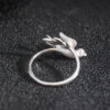 S925 Silver Simple Swallow Open Ring