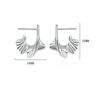 S925 Silver Irregular C-shaped Earrings