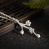 S925 Silver Original Plum Branch Necklace