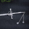 S925 Silver Retro Jade Tassel Sword Hairpin