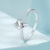 S925 Sterling Silver Original Devil Fish Open Ring