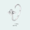 S925 Sterling Silver Original Devil Fish Open Ring