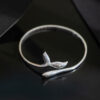 S925 Silver Fashion Simple Whale Bracelet