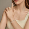 S925 Sterling Silver Elegant Pearl Tassel Bracelet