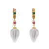 S925 Sterling Silver Inlaid White Crystal Earrings