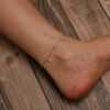 Original S925 Sterling Silver Dynamic Heart Tassel Anklet