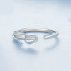 Original S925 Sterling Silver Tulip Open Ring