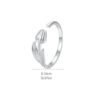 Original S925 Sterling Silver Tulip Open Ring