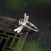 S925 Silver Original Design Dragonfly Open Ring