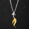 S925 Silver Original Design Fashion Simple Koi Necklace