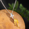 S925 Silver Original Design Fashion Simple Koi Necklace