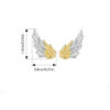 S925 Silver Original Electroplated Wing Stud Earrings